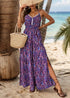 Boho Print Suspender Dress